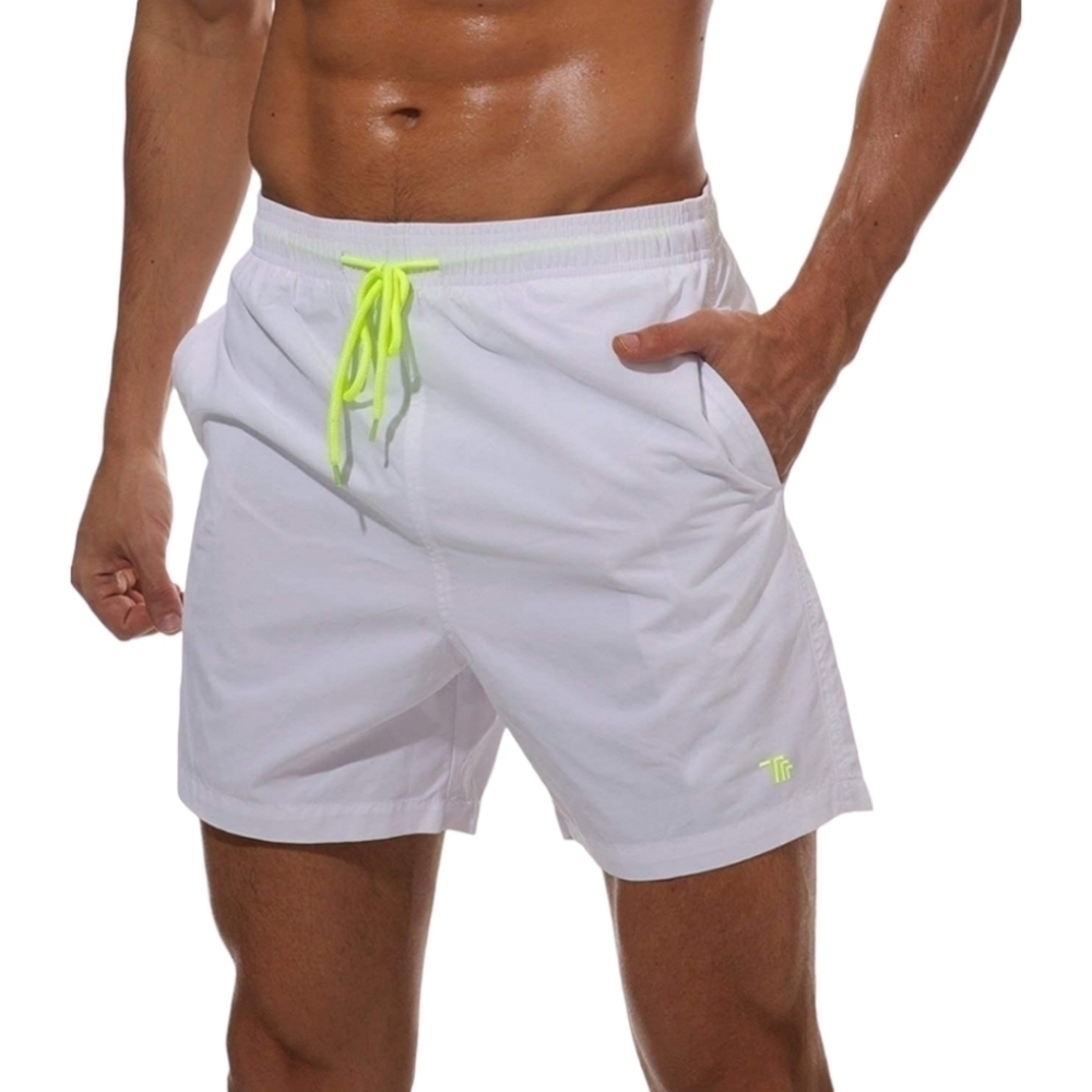 Rdruko Men's Quick Dry White Swim Shorts Size 2XL NWOT